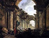 Imaginary View of the Grande Galerie in Ruins
